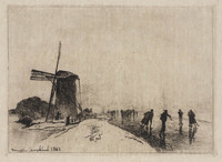 KG 09147
<br/>
Schaatsenrijders op een vaart bij Maassluis
<br/>
<em>Jongkind, Johan Barthold (1819-1891)</em>